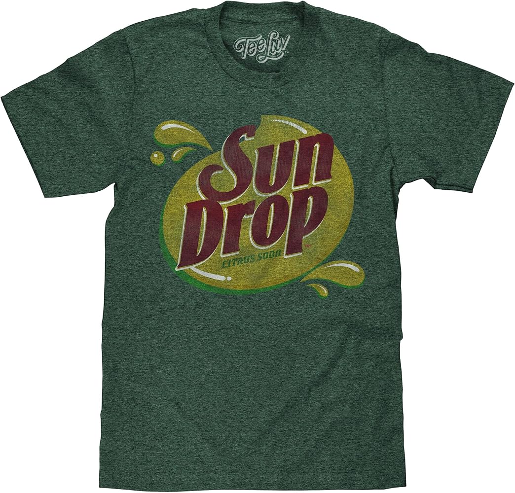 Amazon.com: Tee Luv Men's Faded Sun Drop Shirt - Sundrop Citrus